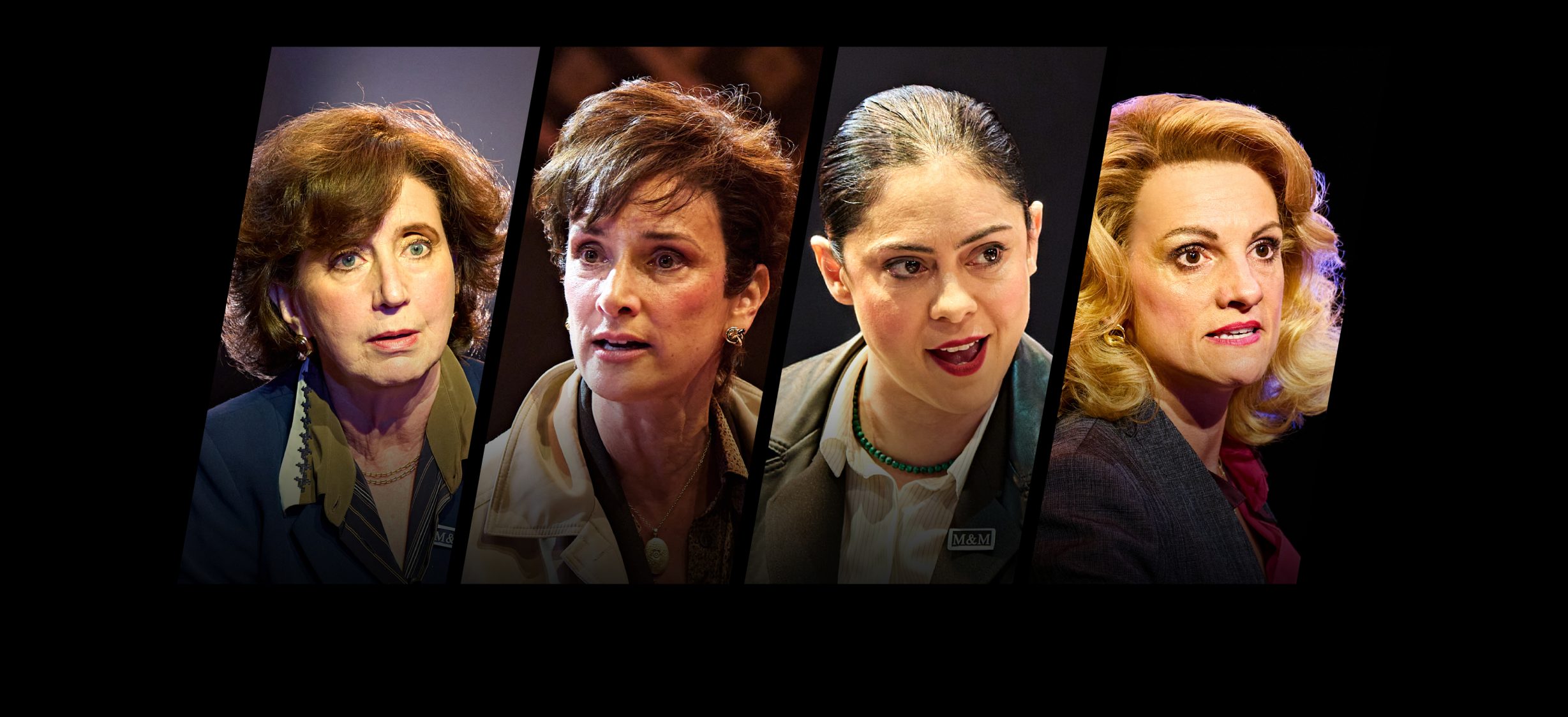 Nancy Crane, Indira Varma, Rosa Salazar and Niky Wardley in Glengarry Glen Ross.